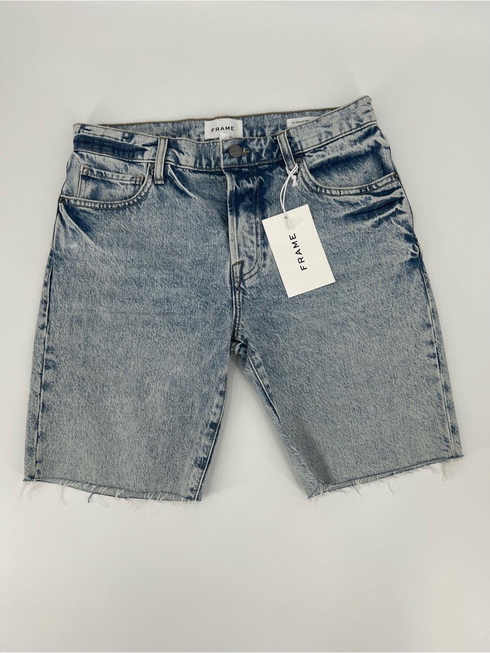 NWT FRAME Le Slouch Bermuda Cutoff Shorts Size 26